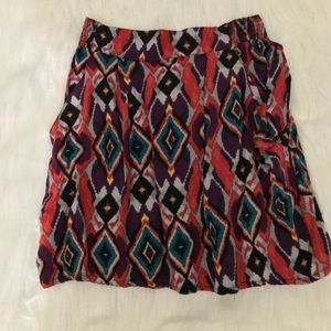 Material girl icat print skirt